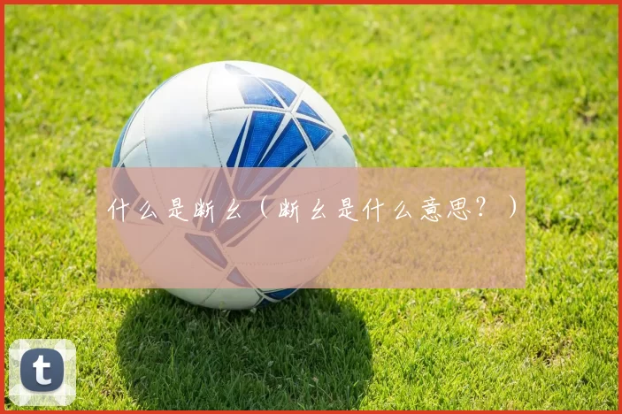 什么是断幺（断幺是什么意思？）